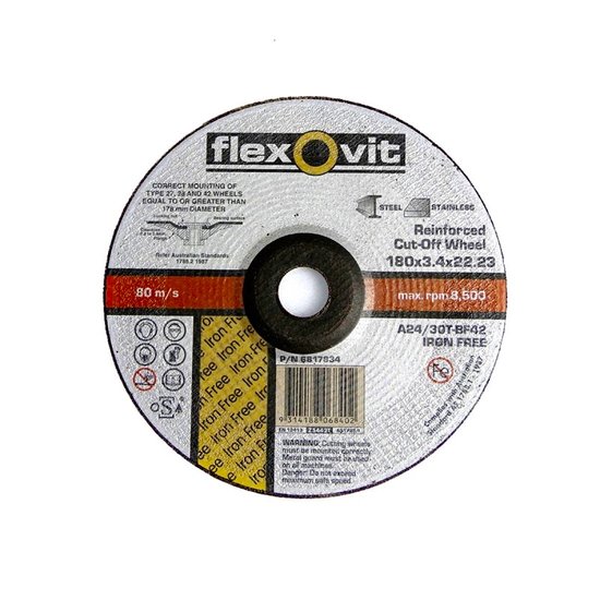 nla - 180mmx3.4 S/S PIPELINER D/C DISC-FLEXOVIT