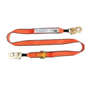 2m Adjustable Shock Absorbing Lanyard with 2 Double Action Hooks