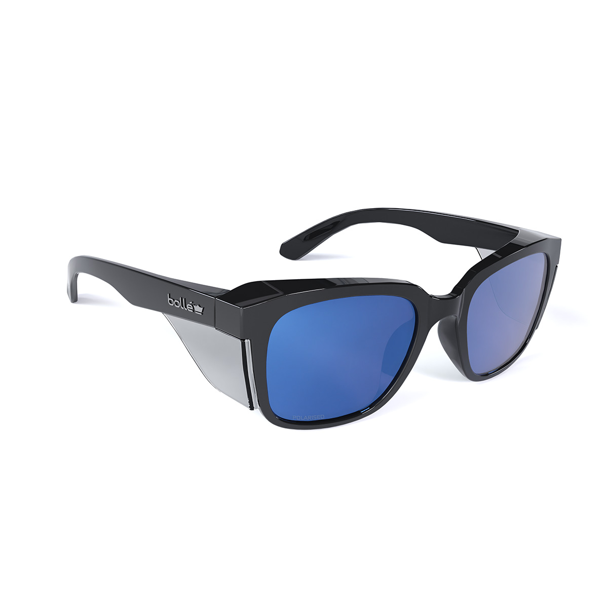 STKS 410 - Smoke Polarized PC Lens - AS - Black Gloss PC Temples/Frame