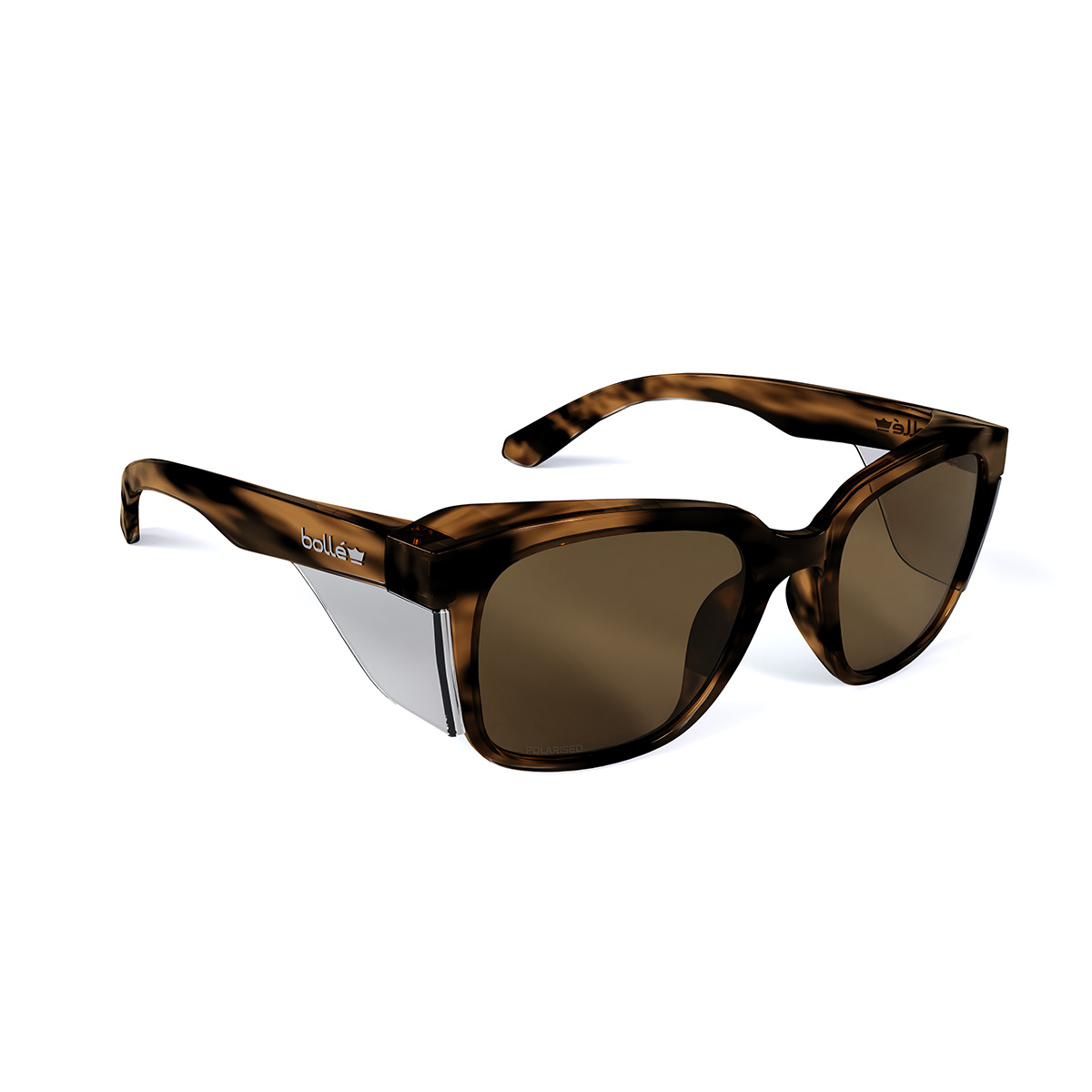STKS 410 - Quartz Polarized PC Lens - AS - Brown tortoise PC Temples/Frame