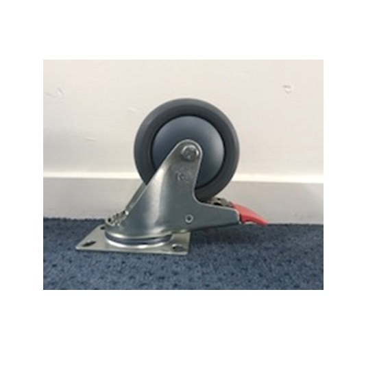 100mm SWIVEL CASTORwBRAKE