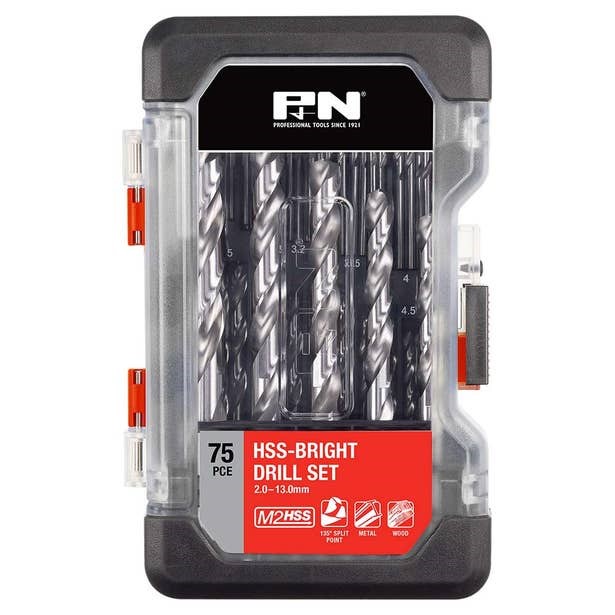 NLA- 75 PCE HSS DRILL SET P&N