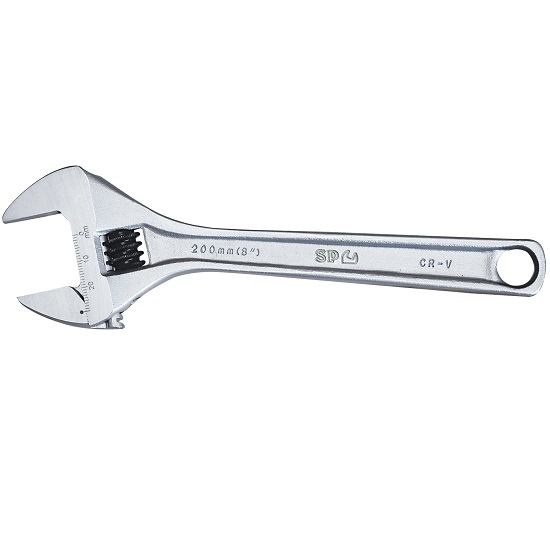 150mm Premium Adjustable Wrench Chrome - SP Tools