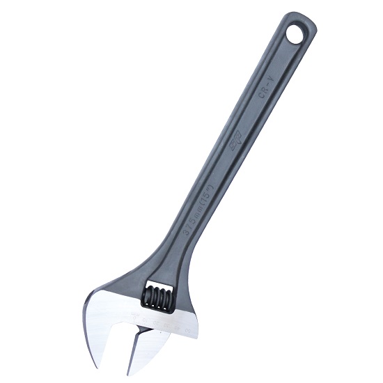 150mm Premium Adjustable Wrench Black - SP Tools