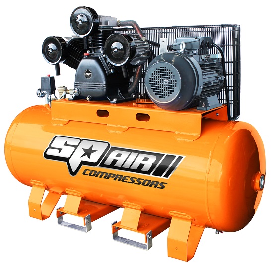 10HP Belt Drive 415V Industrial Cast 270Lt Compressor - SP Tools