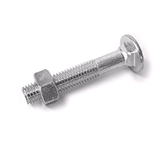 M08x100mm GALV CUP HEAD/COACH NUTS & BOLTS