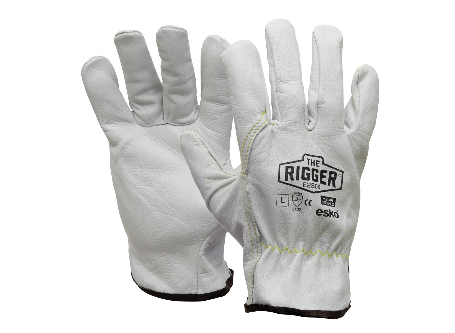 Esko Rigger Premium Cowhide Kevlar Stitched Gloves - #09 (L)