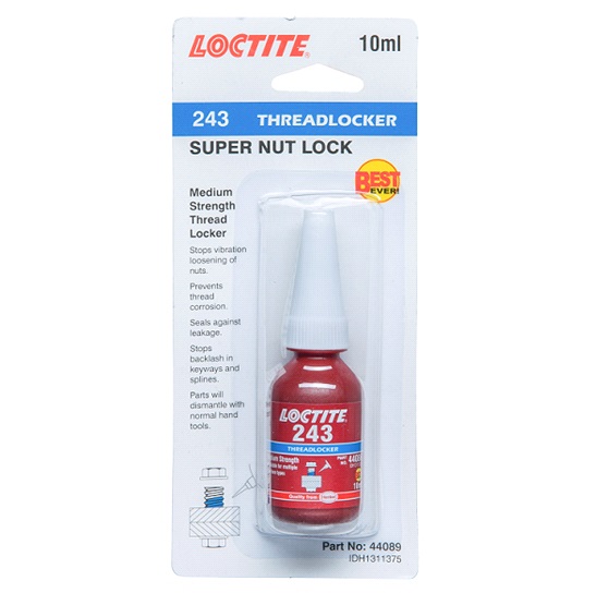 10ml Loctite 243 Nut Lock Medium Strength