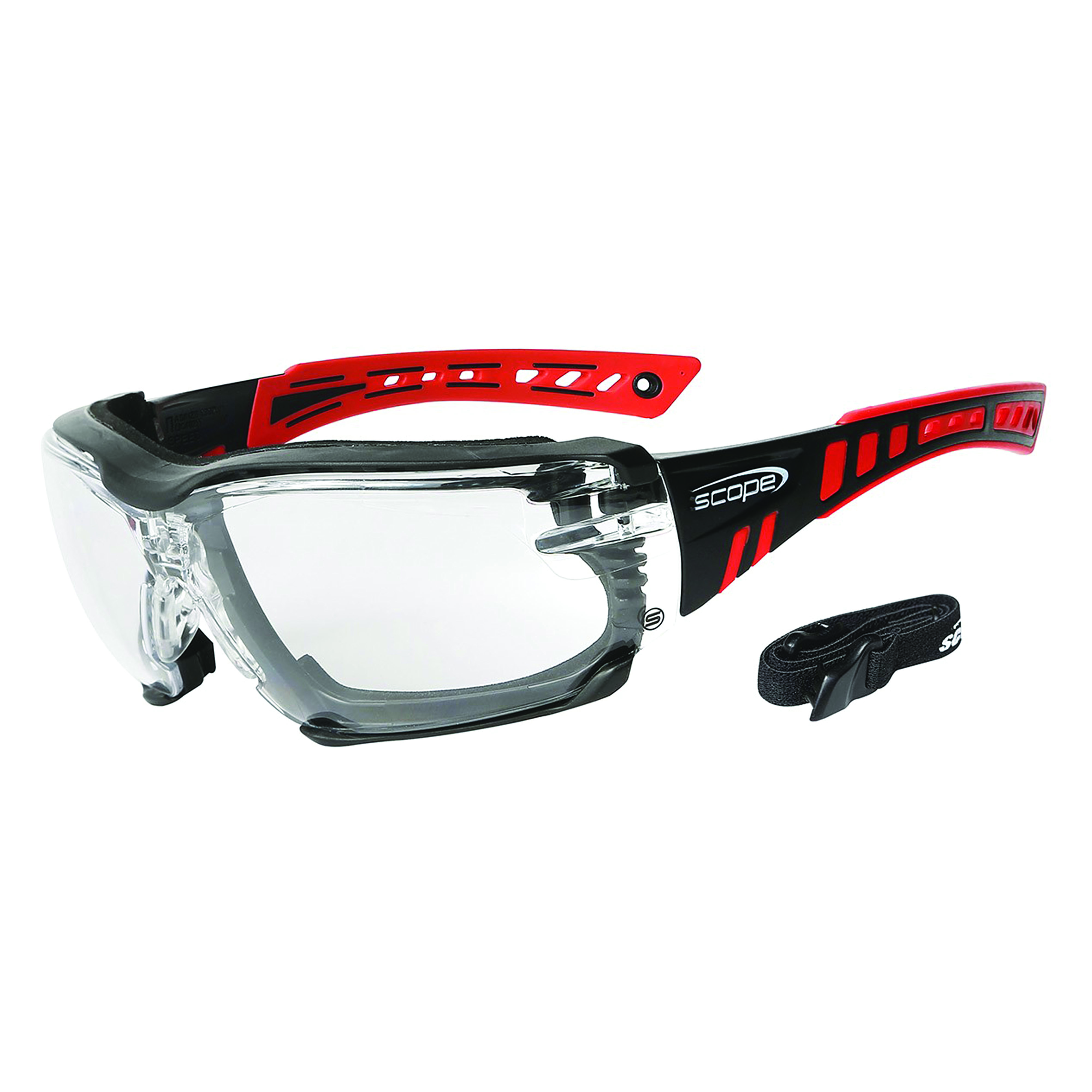 Scope 360RCG - Speed Pro Red/Black Frame Titanium Clear Lens