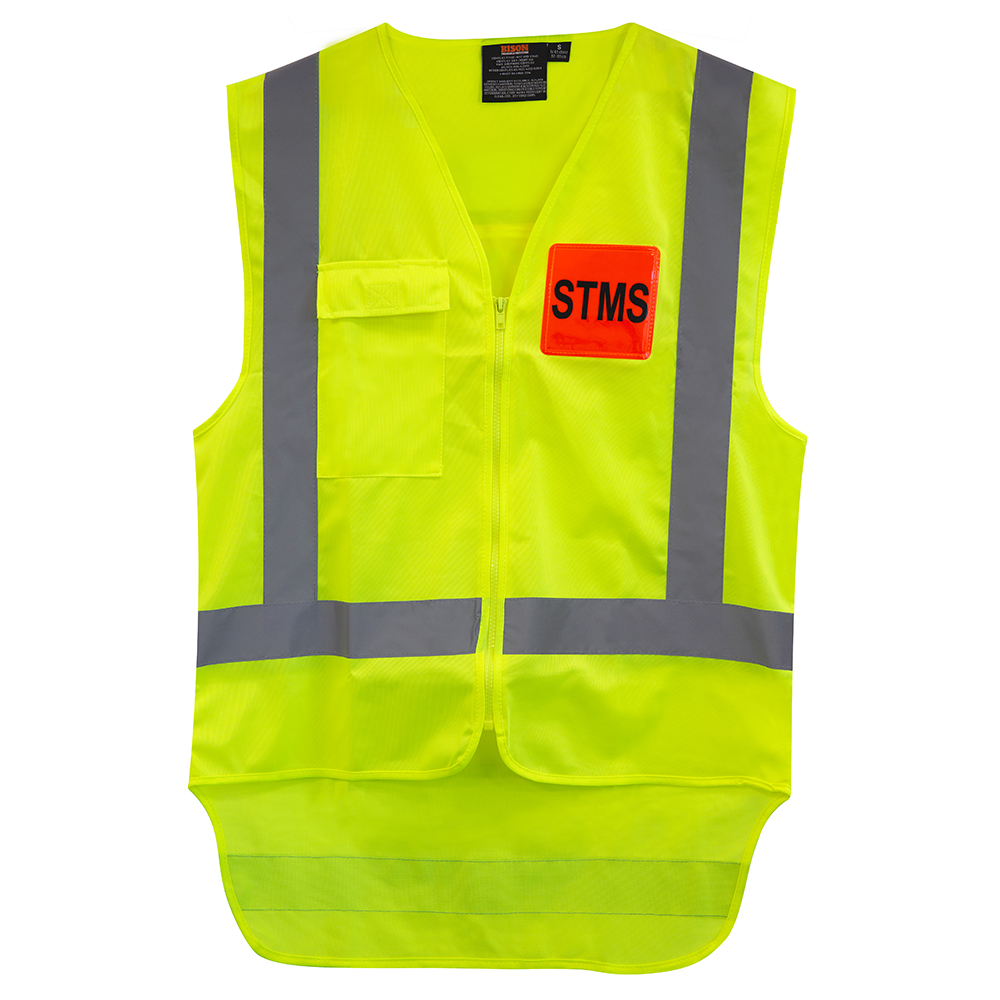 522051STMS- Vest STMS TTMC-W17 Polyester Yellow #L