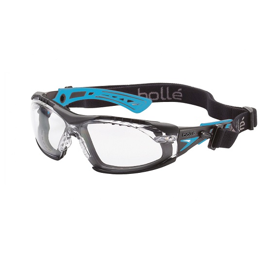 box10 Bolle Rush Plus Small Clear Lens Blue/Black - With Gasket