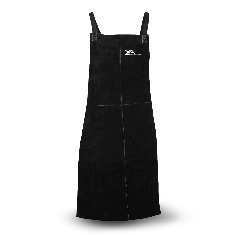 BLACK LEATHER WELDING APRON LENGTH 107CM