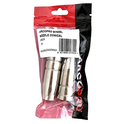ARCOPRO BINZEL NOZZLE CONICAL MB25 2PK 