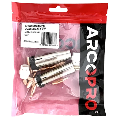 ARCOPRO BINZEL CONSUMABLE KIT MB24 250AMP 16PC 