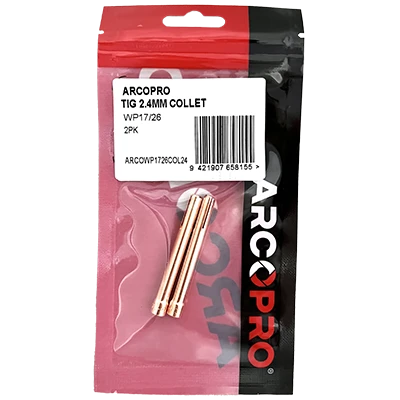 ARCOPRO TIG 2.4MM COLLET WP17/26 2PK 