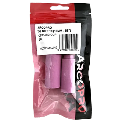 ARCOPRO TIG SIZE 10 16MM - 5/8 CERAMIC CUP 2PK 