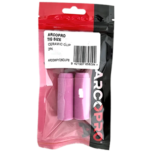 ARCOWP1726CUP4 - pkt2 Arcopro Tig Size #4 6mm 1/4 Ceramic Cup