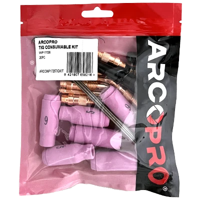ARCOPRO TIG CONSUMABLE KIT WP17/26 20PC 